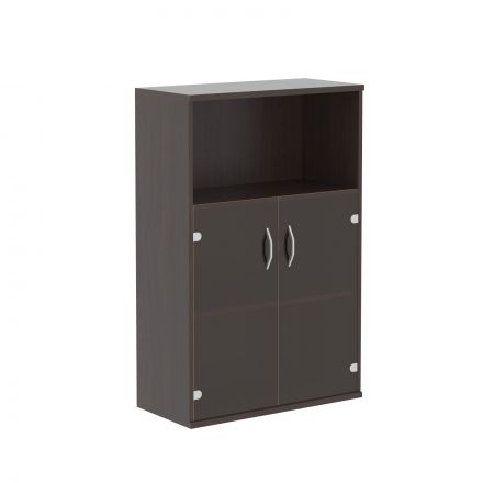 Шкаф с малыми стеклянными дверьми СТ-2.2 Венге Магия 770х365х1200 IMAGO Шкаф с малыми стеклянными дверьми СТ-2.2 Венге Магия 770х365х1200 IMAGO