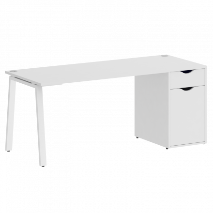Home Office Стол письменный VR.SP-3-178.1.A Белый/Белый металл 1780*720*750