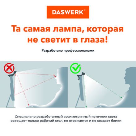 Бестеневая лампа / светильник для монитора, ноутбука многорежимная, LED, 5 Вт, черный, DASWERK (ДАСВЕРК), 238330 Бестеневая лампа / светильник для монитора, ноутбука многорежимная, LED, 5 Вт, черный, DASWERK (ДАСВЕРК), 238330