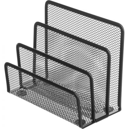 Лоток вертикальный Attache 3х секц для бумаг и писем,мет сетка,выс135мм чрн