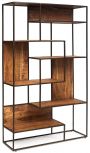 Стеллаж Secret de Maison Сталл/Stall (мод. G05717) массив акации/металл, 115х35х190см, коричневый/черный