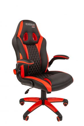 Офисное кресло Chairman game 15 Россия экопремиум черный/красный н.п.