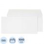 Конверт Ecopost E65 80 г/кв.м белый стрип (1000 штук в упаковке)