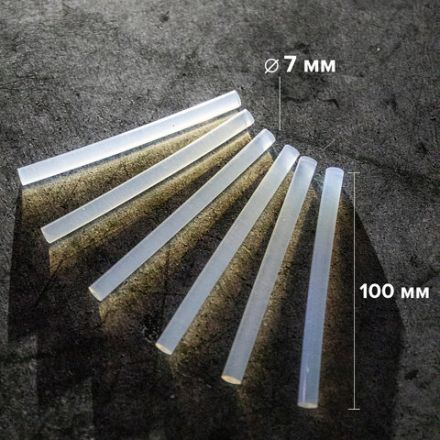 Клеевые стержни, диаметр 7 мм, длина 100 мм, прозрачные, комплект 6 шт., BRAUBERG, европодвес, 670291 Клеевые стержни, диаметр 7 мм, длина 100 мм, прозрачные, комплект 6 шт., BRAUBERG, европодвес, 670291