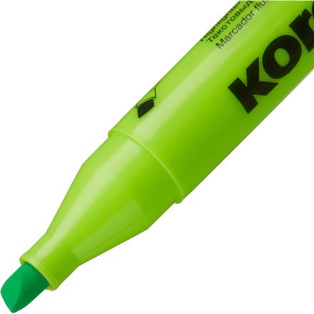 Маркер текстовыделитель Kores 1-5 мм зеленый 36005