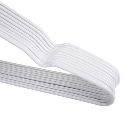 Вешалки-плечики для одежды, размер 48-50, металл, антискользящие, КОМПЛЕКТ 10 шт., белые, BRABIX PREMIUM, 608469 Вешалки-плечики для одежды, размер 48-50, металл, антискользящие, КОМПЛЕКТ 10 шт., белые, BRABIX PREMIUM, 608469
