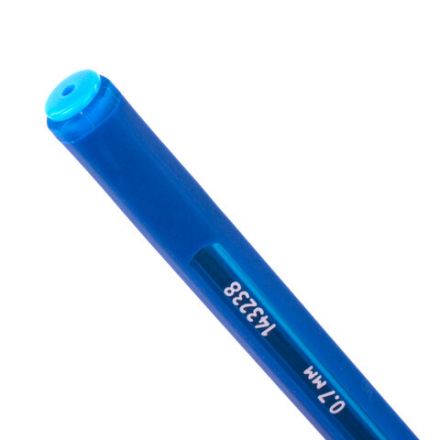 Ручка шариковая масляная ЮНЛАНДИЯ "Трехгранная серия", СИНЯЯ, корпус ассорти, 0,7 мм, линия письма 0,35 мм, 143238