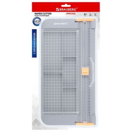 Резак роликовый с органайзером BRAUBERG SPECIAL, до 12 л., длина реза 310 мм, А4, 532329 Резак роликовый с органайзером BRAUBERG SPECIAL, до 12 л., длина реза 310 мм, А4, 532329