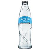 Вода негазированная питьевая AQUA MINERALE (Аква Минерале) 0,26 л, стеклянная бутылка, 27414