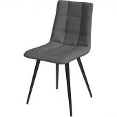 Стул Комус MERI HN BLACK (BOX-4) RU SORO-93 серый/черный