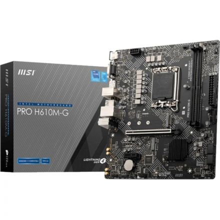 Материнская плата MSI PRO H610M-G, s1700, intel H610 2xDDR5, mATX Материнская плата MSI PRO H610M-G, s1700, intel H610 2xDDR5, mATX