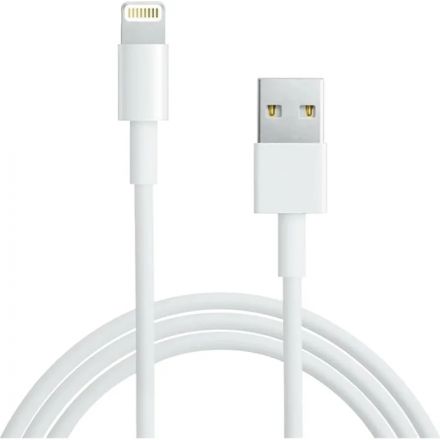 Кабель REXANT USB-A - Lightning, 2,4А, 1м, ПВХ, белый (18-1121)