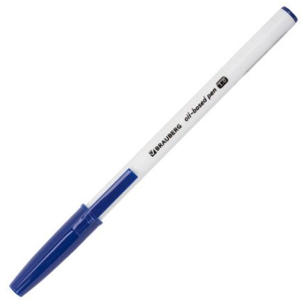 Ручка шариковая масляная BRAUBERG Stick Medium, СИНЯЯ, узел 1 мм, линия письма 0,5 мм, 143419 Ручка шариковая масляная BRAUBERG Stick Medium, СИНЯЯ, узел 1 мм, линия письма 0,5 мм, 143419