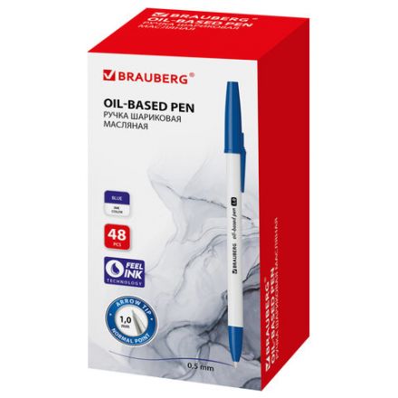 Ручка шариковая масляная BRAUBERG Stick Medium, СИНЯЯ, узел 1 мм, линия письма 0,5 мм, 143419 Ручка шариковая масляная BRAUBERG Stick Medium, СИНЯЯ, узел 1 мм, линия письма 0,5 мм, 143419