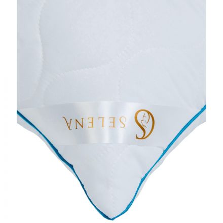 Подушка 50х70 стеганная (микрофибра/лебяжий пух), белый Подушка 50х70 стеганная (микрофибра/лебяжий пух), белый