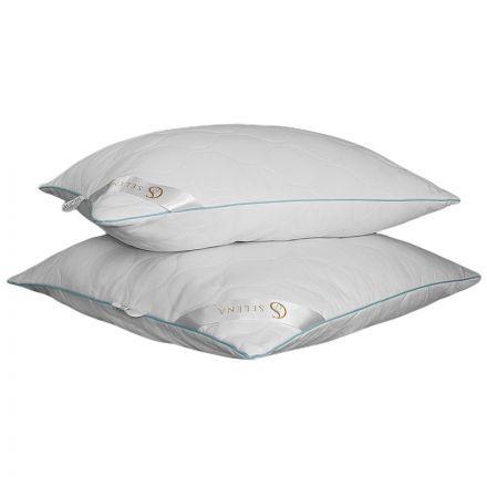 Подушка 50х70 стеганная (микрофибра/лебяжий пух), белый Подушка 50х70 стеганная (микрофибра/лебяжий пух), белый
