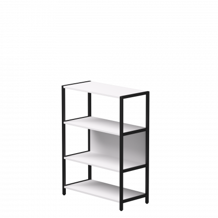 Стеллаж металлический средний Everprof EVO 830х385x1120 Белый/Черный Стеллаж металлический средний Everprof EVO 830х385x1120 Белый/Черный