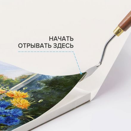 Альбом для акрила и масла, 300 г/м2, 270х390 мм, 10 листов, склейка, тиснение "холст", BRAUBERG ART PREMIERE, 113268