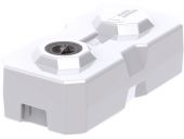 Емкость 60л. горизонтальная, с крышкой  белый