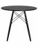 Стол обеденный DOBRIN CHELSEA`80 BLACK, столешница черная, основание черное Стол обеденный DOBRIN CHELSEA`80 BLACK, столешница черная, основание черное