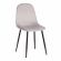 Стул BREEZE (mod. 4724) Велюр/металл , 44 х 53 х 87 см, Light grey (светло-серый) HLR14 / черный