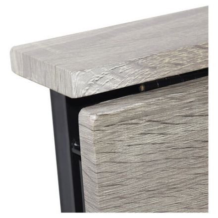 Стол на металлокаркасе BRABIX "LOFT CD-001", 800х440х740 мм, складной, цвет дуб антик, 641210 Стол на металлокаркасе BRABIX "LOFT CD-001", 800х440х740 мм, складной, цвет дуб антик, 641210