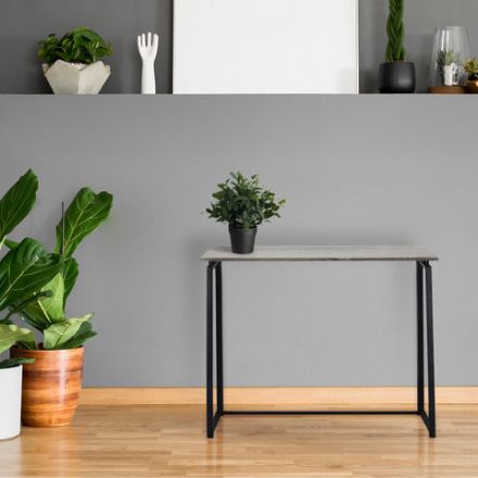 Стол на металлокаркасе BRABIX "LOFT CD-001", 800х440х740 мм, складной, цвет дуб антик, 641210 Стол на металлокаркасе BRABIX "LOFT CD-001", 800х440х740 мм, складной, цвет дуб антик, 641210