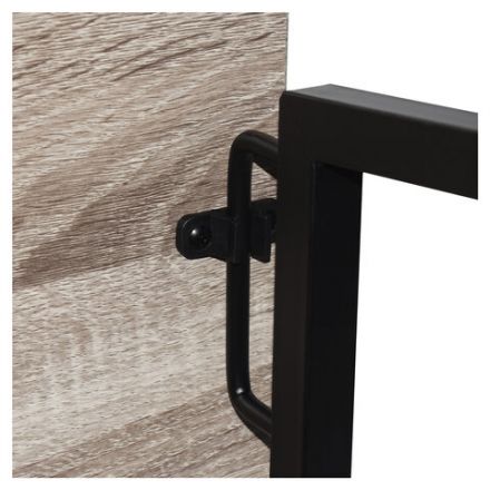 Стол на металлокаркасе BRABIX "LOFT CD-001", 800х440х740 мм, складной, цвет дуб антик, 641210