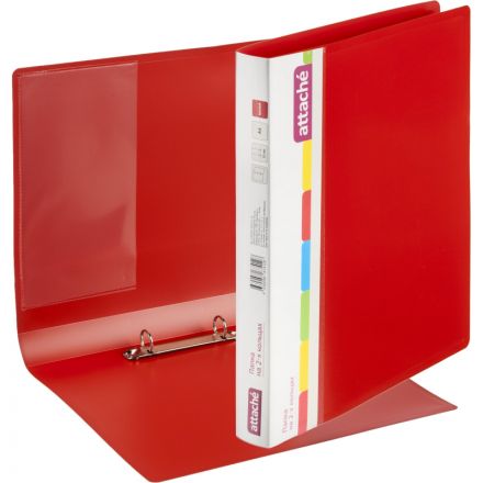 Папка на 2-х кольцах Attache 32 мм красная до 200 листов Папка на 2-х кольцах Attache 32 мм красная до 200 листов