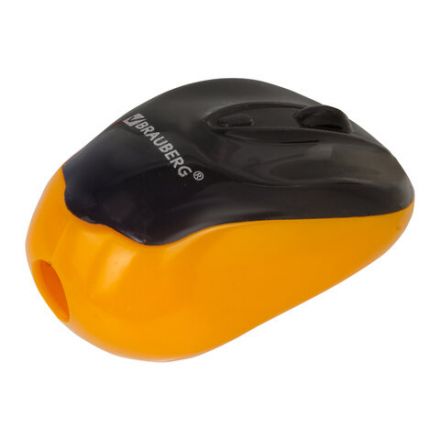 Точилка BRAUBERG "Click", с контейнером, пластиковая, корпус ассорти, 228445 Точилка BRAUBERG "Click", с контейнером, пластиковая, корпус ассорти, 228445