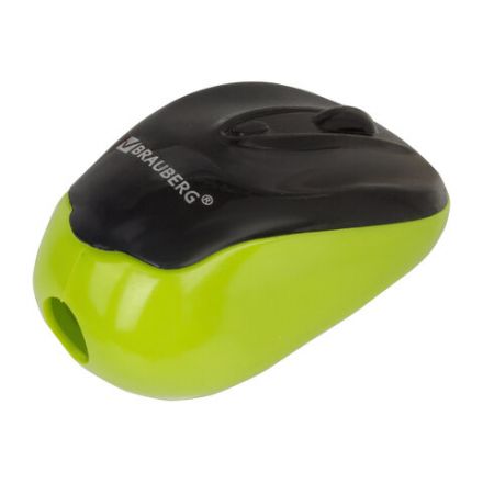 Точилка BRAUBERG "Click", с контейнером, пластиковая, корпус ассорти, 228445 Точилка BRAUBERG "Click", с контейнером, пластиковая, корпус ассорти, 228445