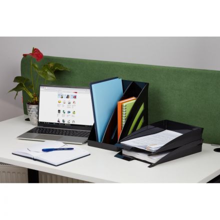 Вертикальный накопитель Attache City пластиковый черный ширина 90 мм Вертикальный накопитель Attache City пластиковый черный ширина 90 мм