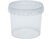 Контейнер п/п 0,565л. круглый, d118мм, с прозрачной крышкой цв. прозрачный