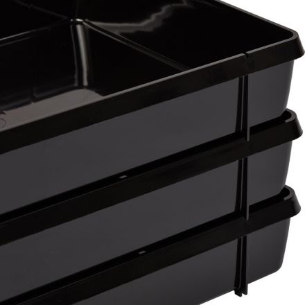 Лоток для бумаг горизонтальный Attache Loft HDF черный