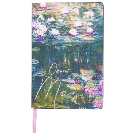 Блокнот А5 (143x210 мм), BRAUBERG VISTA "Claude Monet", под кожу, гибкий, срез фольга, 80 л., 112058 Блокнот А5 (143x210 мм), BRAUBERG VISTA "Claude Monet", под кожу, гибкий, срез фольга, 80 л., 112058