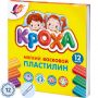 Пластилин восковой Кроха 12 цветов 198 г со стеком