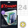 Этикетки самоклеящиеся Promega label (Комус) 70х37 мм 24 штуки на листе белые (100 листов в упаковке)