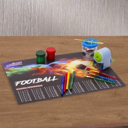 Настольное покрытие ЮНЛАНДИЯ, А3+, пластик, 46x33 см, "Fireball", 270397 Настольное покрытие ЮНЛАНДИЯ, А3+, пластик, 46x33 см, "Fireball", 270397