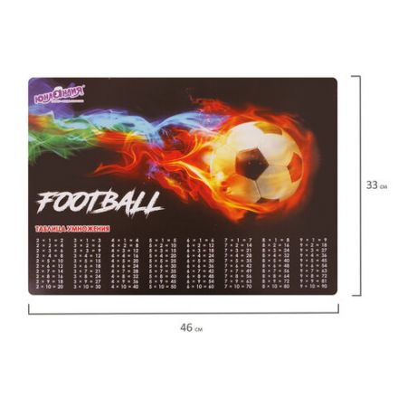 Настольное покрытие ЮНЛАНДИЯ, А3+, пластик, 46x33 см, "Fireball", 270397 Настольное покрытие ЮНЛАНДИЯ, А3+, пластик, 46x33 см, "Fireball", 270397