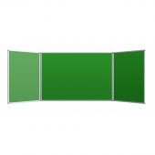 Доска меловая - магнитная зеленая 100х300 2-створ., аналог 402751