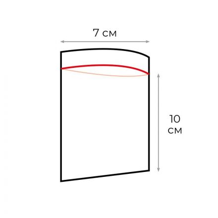 Пакет с замком (Zip Lock) 7х10 см, 80 мкм, 100 шт/упак Пакет с замком (Zip Lock) 7х10 см, 80 мкм, 100 шт/упак