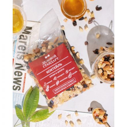 Коктейль Деловой Стандарт орехи и цукаты, 500г Коктейль Деловой Стандарт орехи и цукаты, 500г