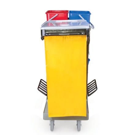 Тележка уборочная BRABIX, ведра 2х20 л, 2х11 л, механический отжим, держатель для мешка, мешок, 2 поддона, 601501 Тележка уборочная BRABIX, ведра 2х20 л, 2х11 л, механический отжим, держатель для мешка, мешок, 2 поддона, 601501