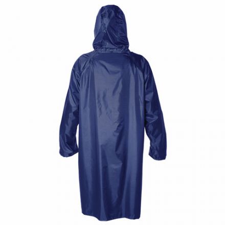 Дождевик-плащ синий на молнии многоразовый с ПВХ-покрытием, размер 52-54 (XL), рост 170-176, ГРАНДМАСТЕР, 610866 Дождевик-плащ синий на молнии многоразовый с ПВХ-покрытием, размер 52-54 (XL), рост 170-176, ГРАНДМАСТЕР, 610866