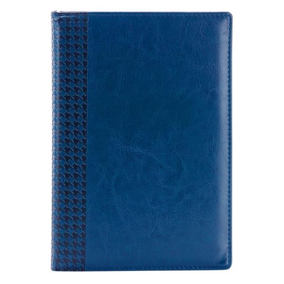 Ежедневник недатированный синий, тв пер, 140х200, 160л, Lozanna AZ052/blue