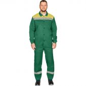 Костюм рабочий летний муж. л16-КБР с СОП зел/желт (р.48-50) 170-176 Костюм рабочий летний муж. л16-КБР с СОП зел/желт (р.48-50) 170-176