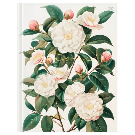 Бизнес-блокнот А5, 80л., BG "Цветы", матовая ламинация, тиснение фольгой Бизнес-блокнот А5, 80л., BG "Цветы", матовая ламинация, тиснение фольгой