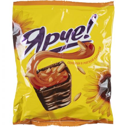 Конфеты шоколадные Ярче! с семенами подсолнечника, 500г (НК838) Конфеты шоколадные Ярче! с семенами подсолнечника, 500г (НК838)