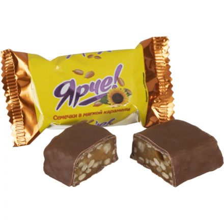 Конфеты шоколадные Ярче! с семенами подсолнечника, 500г (НК838) Конфеты шоколадные Ярче! с семенами подсолнечника, 500г (НК838)