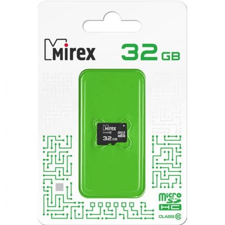 Карта памяти Mirex microSDHC 32Gb (class 10), шт (13612-MC10SD32)